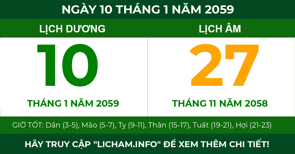 lịch âm ngày 10 tháng 1 năm 2059