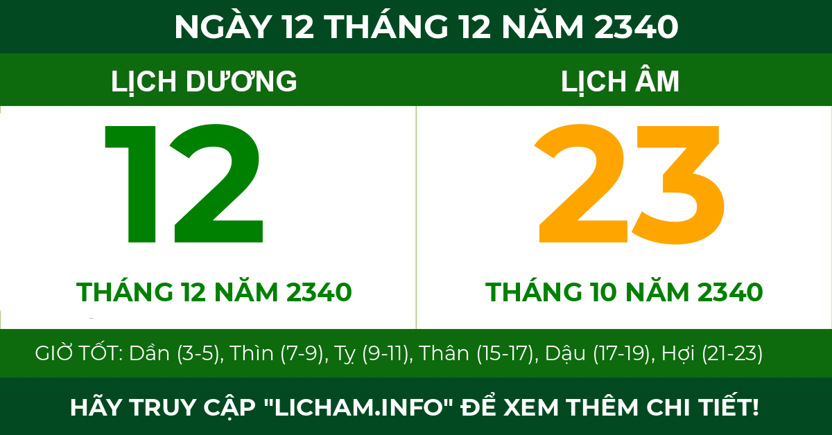 lịch âm ngày 12 tháng 12 năm 2340