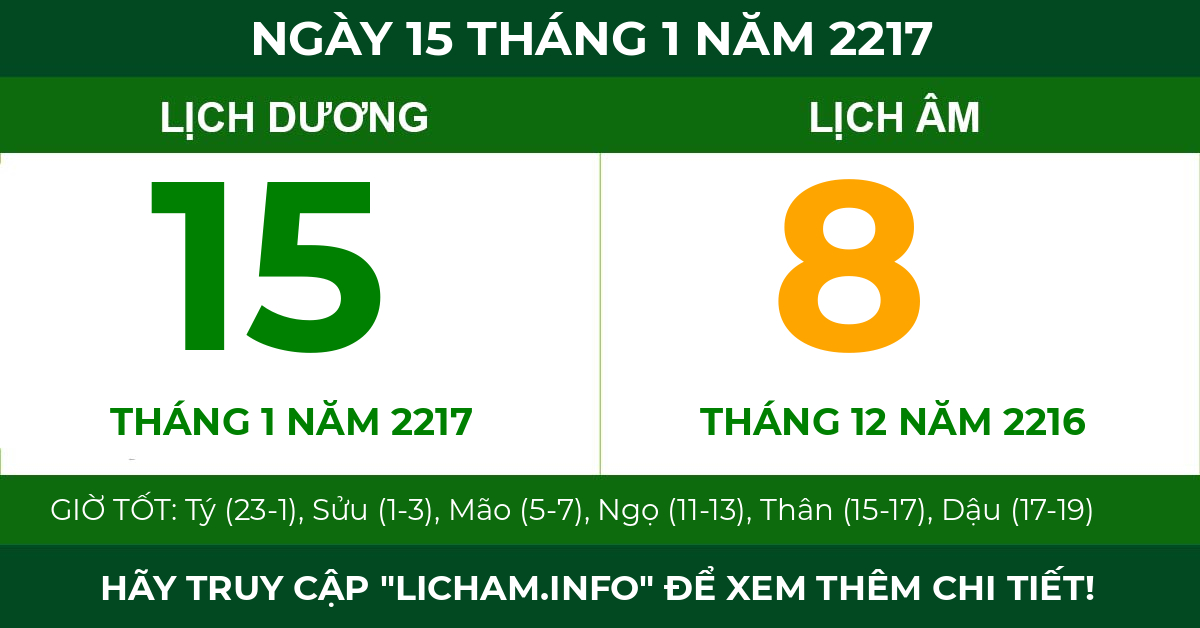 lịch âm ngày 15 tháng 1 năm 2217