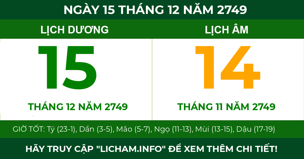 lịch âm ngày 15 tháng 12 năm 2749