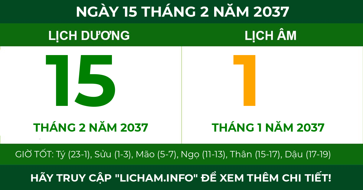 lịch âm ngày 15 tháng 2 năm 2037