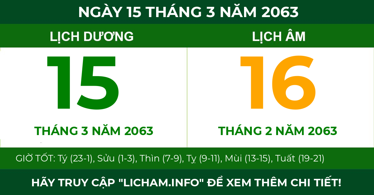 lịch âm ngày 15 tháng 3 năm 2063