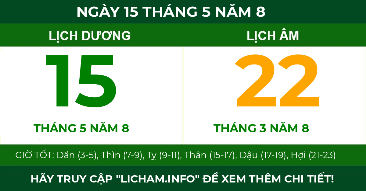 lịch âm ngày 15 tháng 5 năm 8