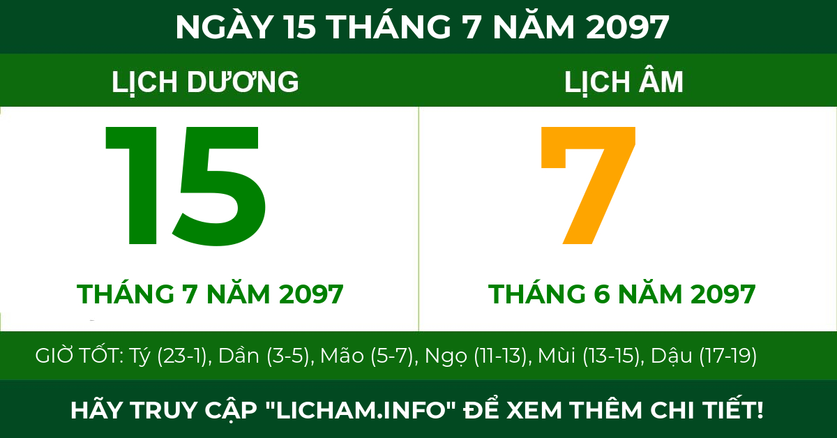 lịch âm ngày 15 tháng 7 năm 2097