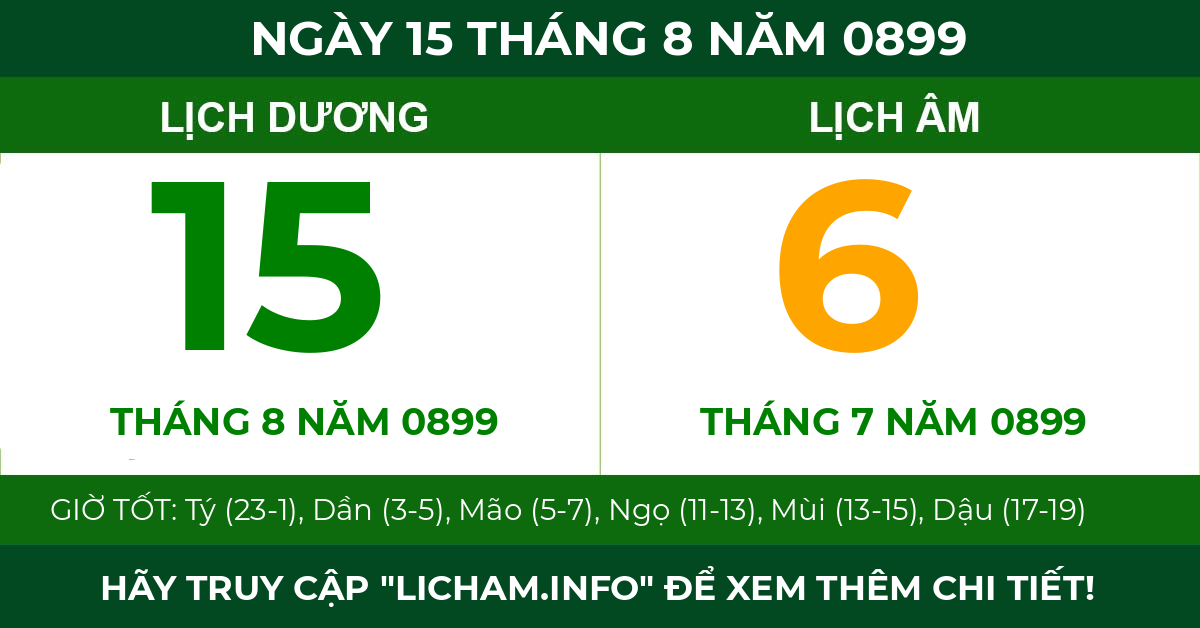 lịch âm ngày 15 tháng 8 năm 0899