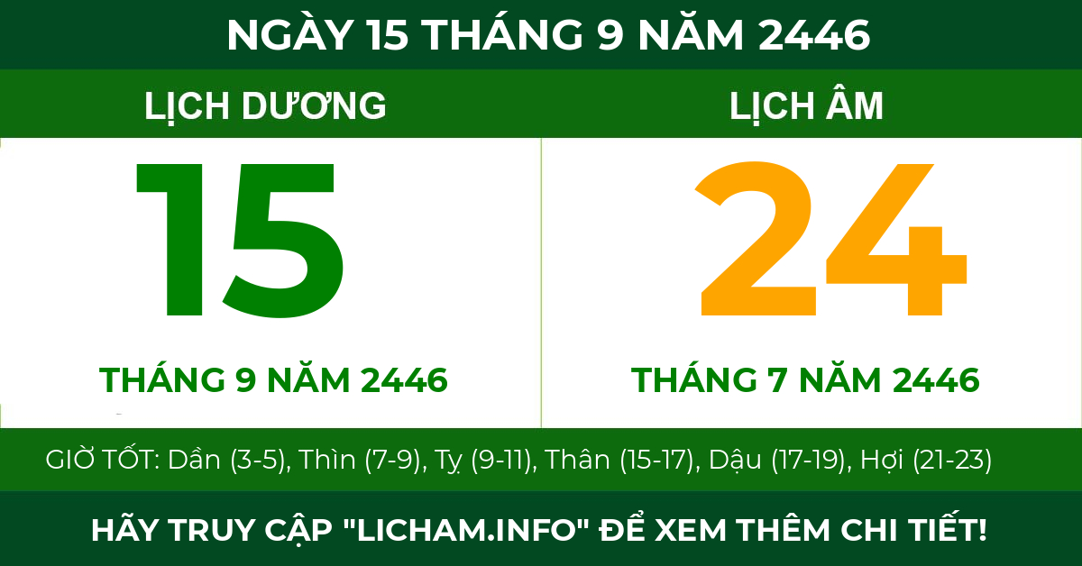 lịch âm ngày 15 tháng 9 năm 2446