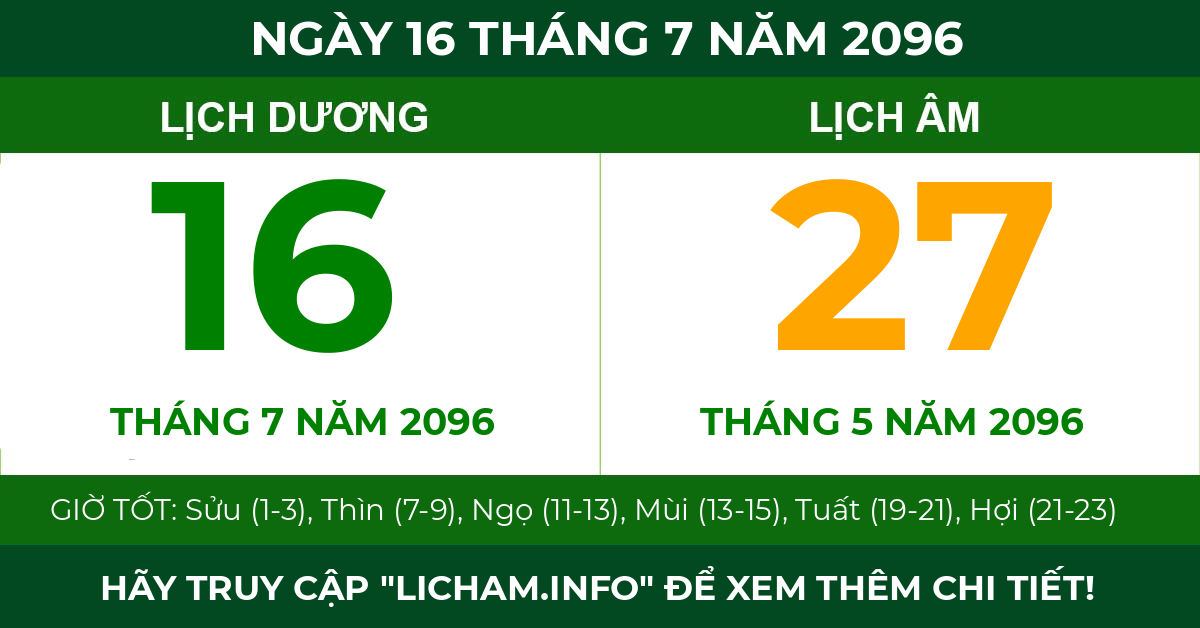 lịch âm ngày 16 tháng 7 năm 2096