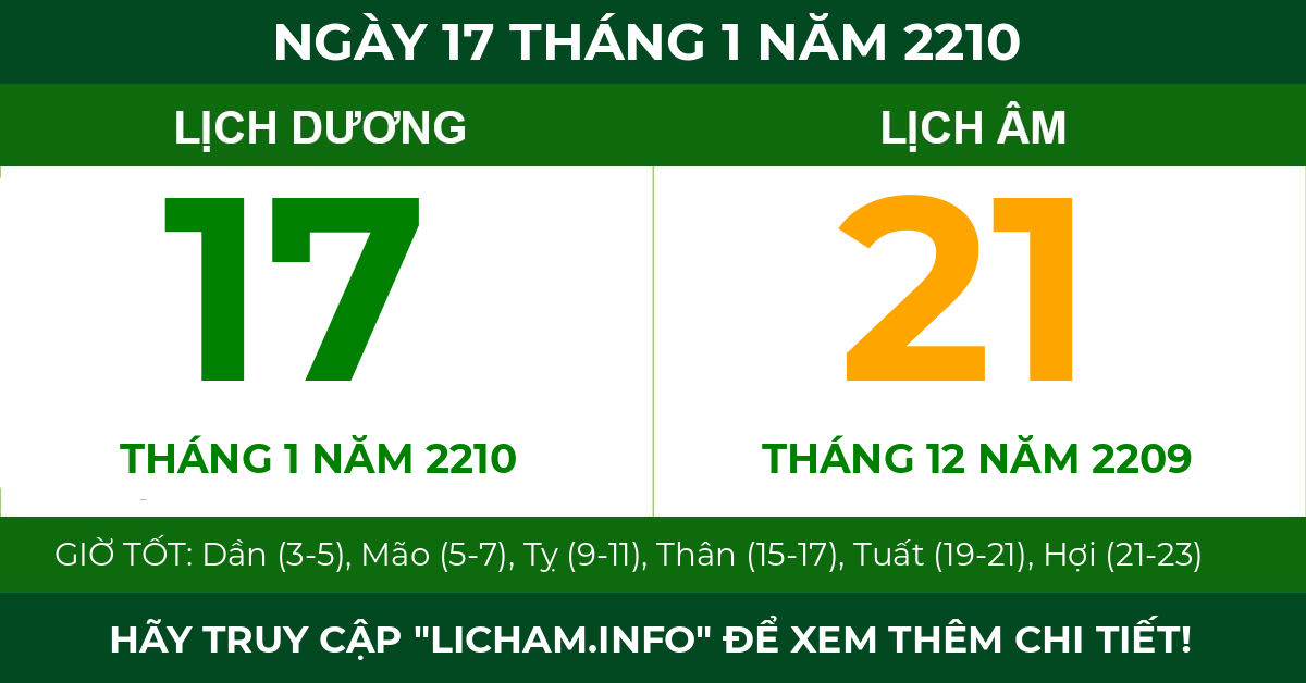 lịch âm ngày 17 tháng 1 năm 2210