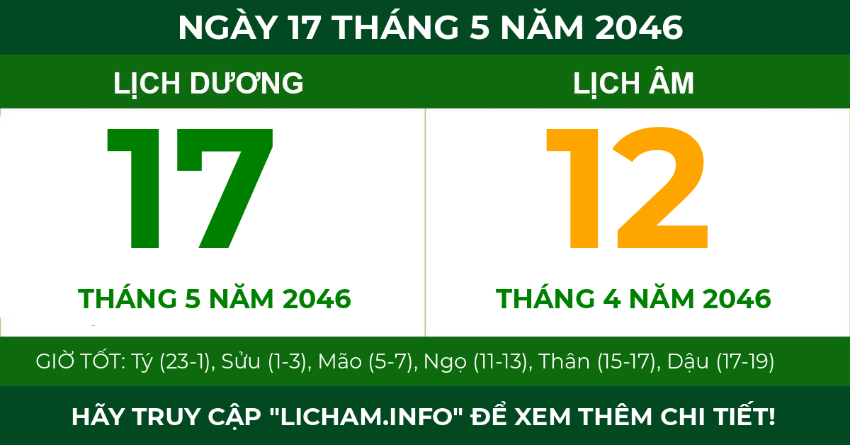 lịch âm ngày 17 tháng 5 năm 2046
