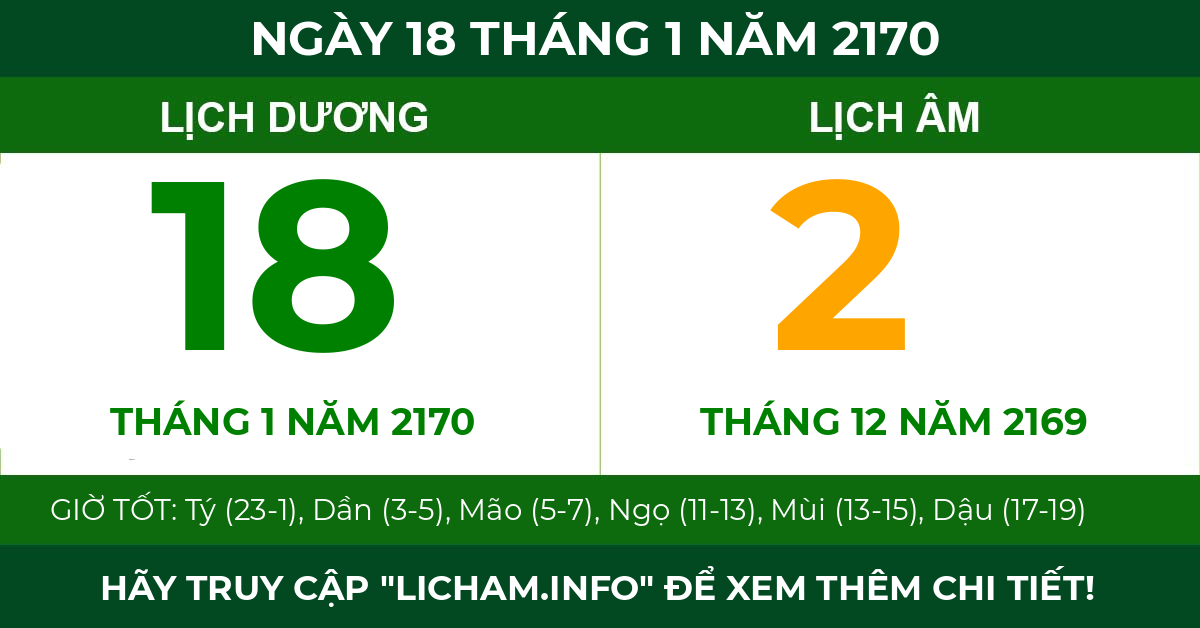 lịch âm ngày 18 tháng 1 năm 2170