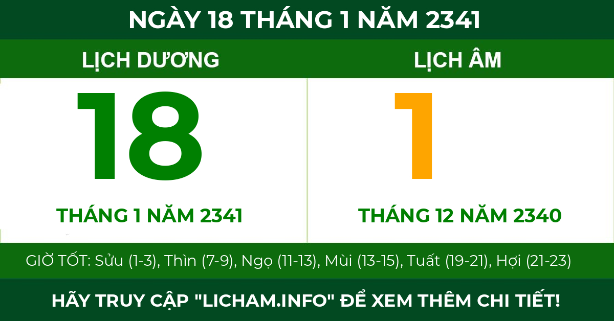 lịch âm ngày 18 tháng 1 năm 2341