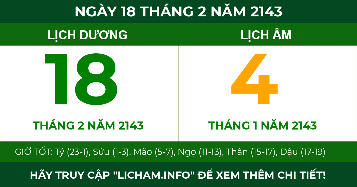 lịch âm ngày 18 tháng 2 năm 2143
