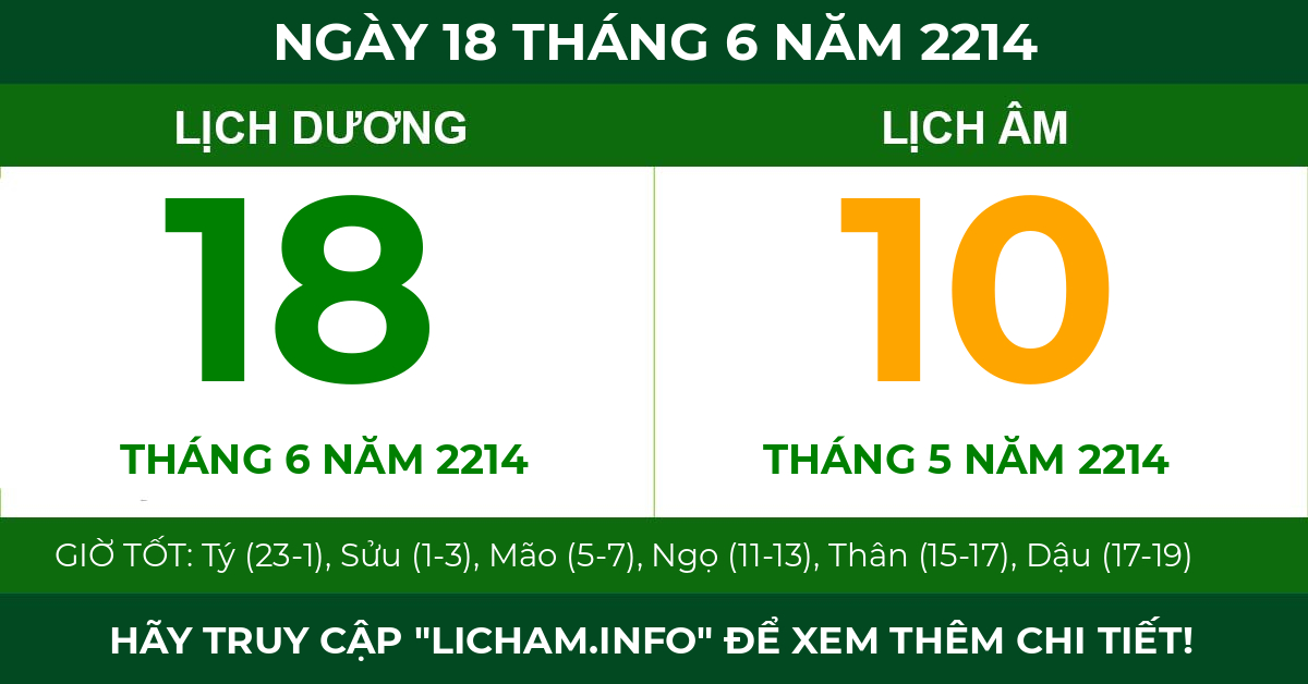 lịch âm ngày 18 tháng 6 năm 2214