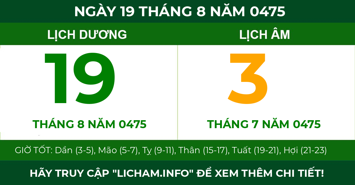 lịch âm ngày 19 tháng 8 năm 0475