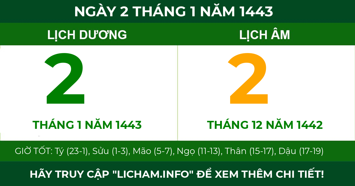 lịch âm ngày 2 tháng 1 năm 1443