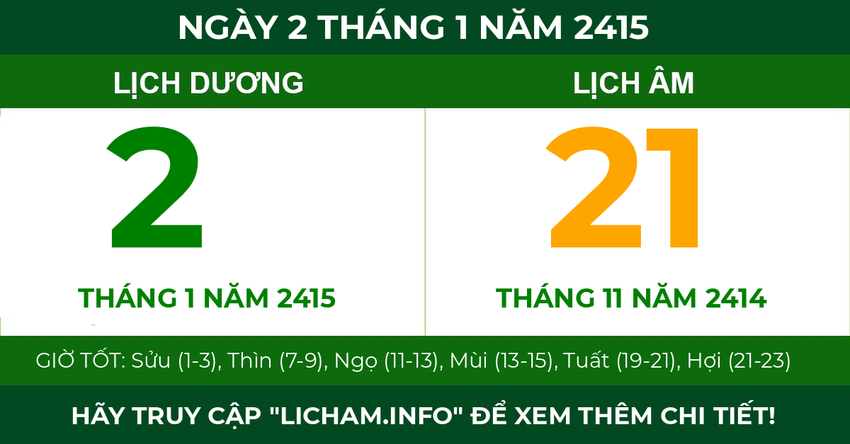 lịch âm ngày 2 tháng 1 năm 2415