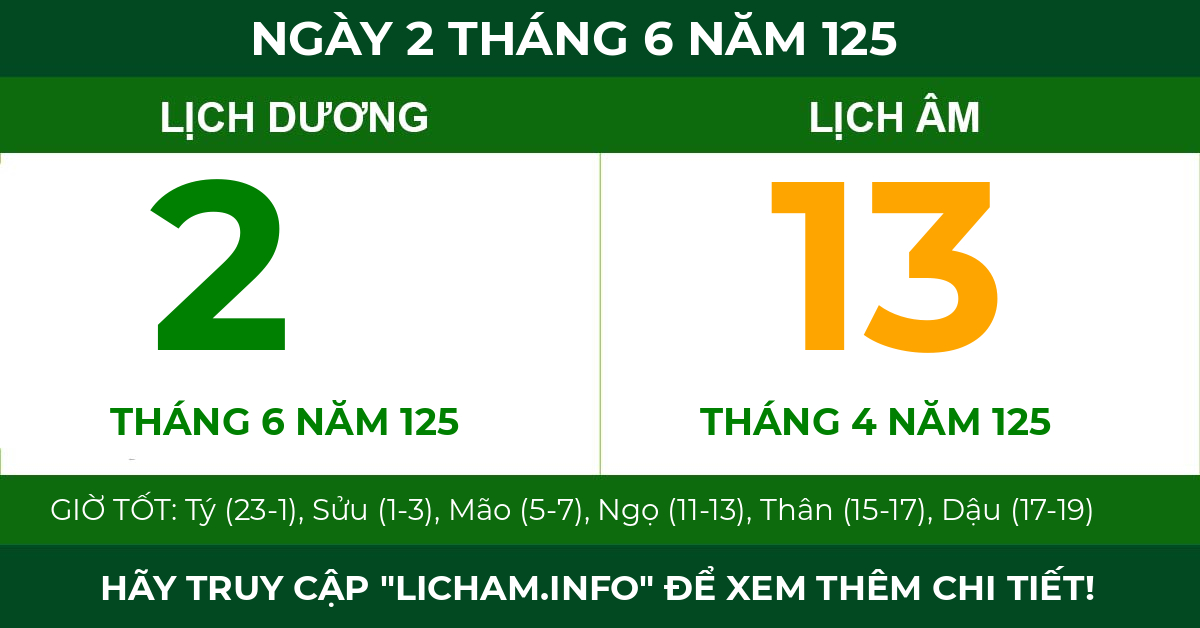 lịch âm ngày 2 tháng 6 năm 125