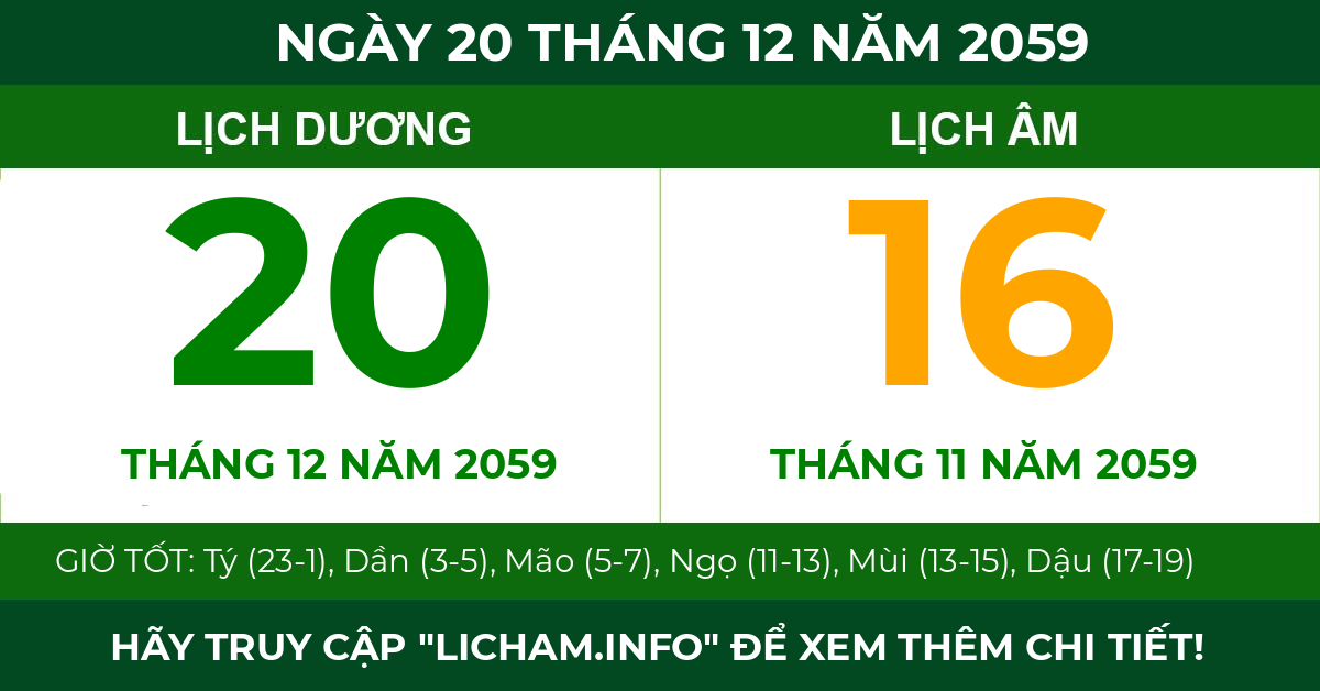 lịch âm ngày 20 tháng 12 năm 2059