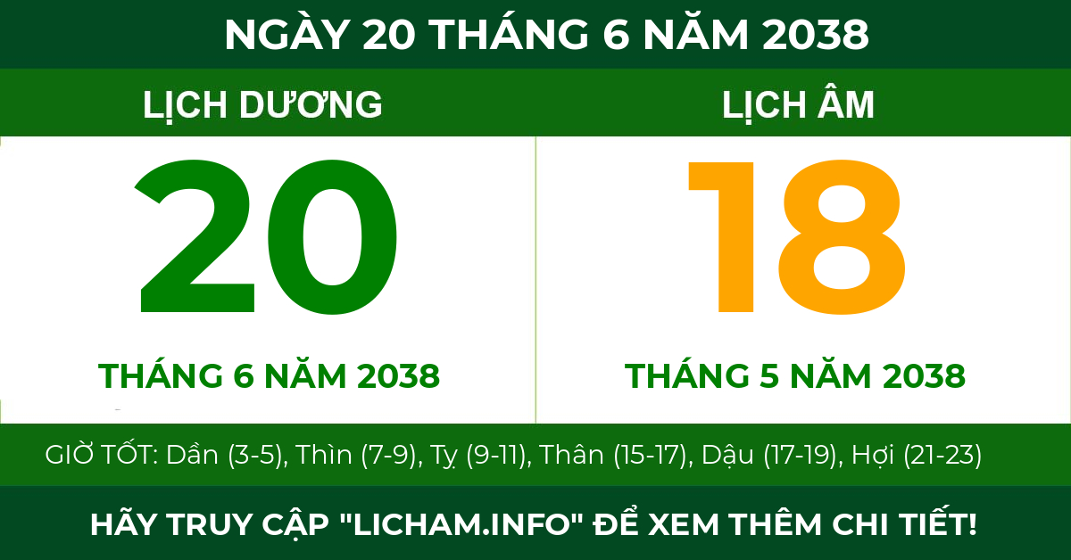 lịch âm ngày 20 tháng 6 năm 2038
