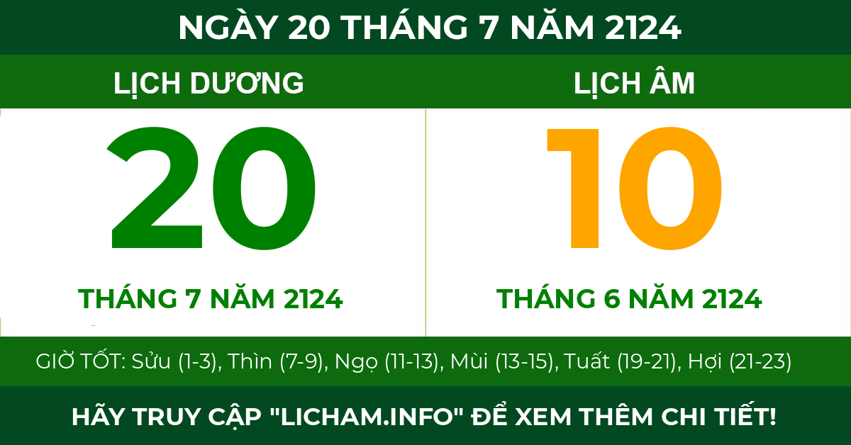lịch âm ngày 20 tháng 7 năm 2124