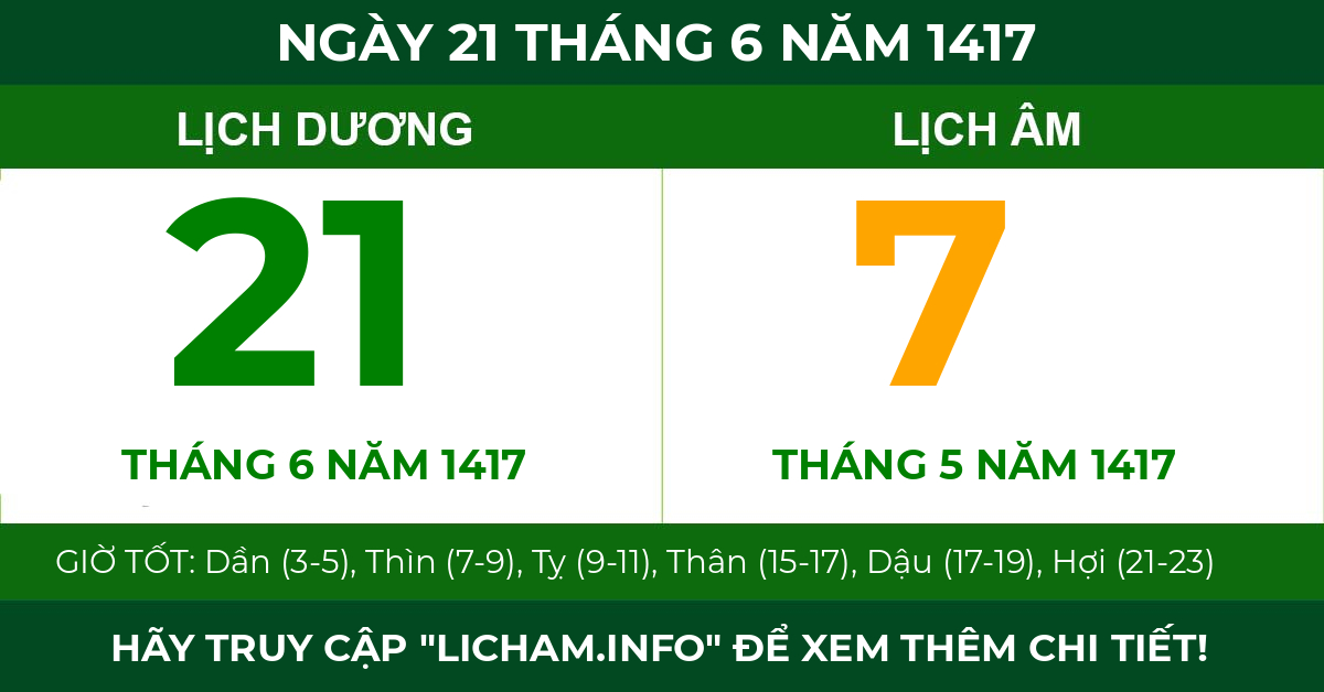 lịch âm ngày 21 tháng 6 năm 1417