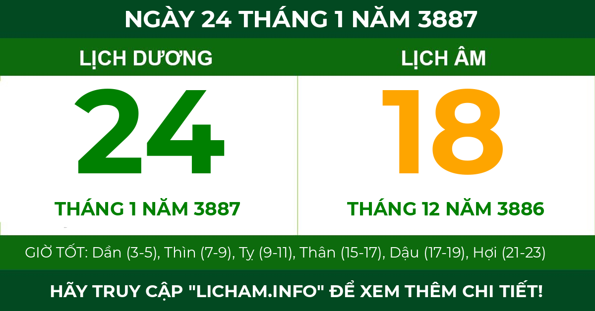 lịch âm ngày 24 tháng 1 năm 3887