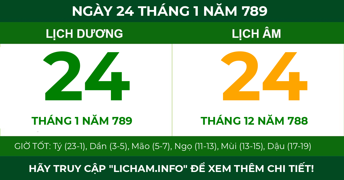 lịch âm ngày 24 tháng 1 năm 789