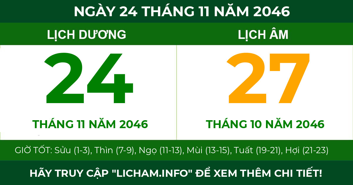 lịch âm ngày 24 tháng 11 năm 2046