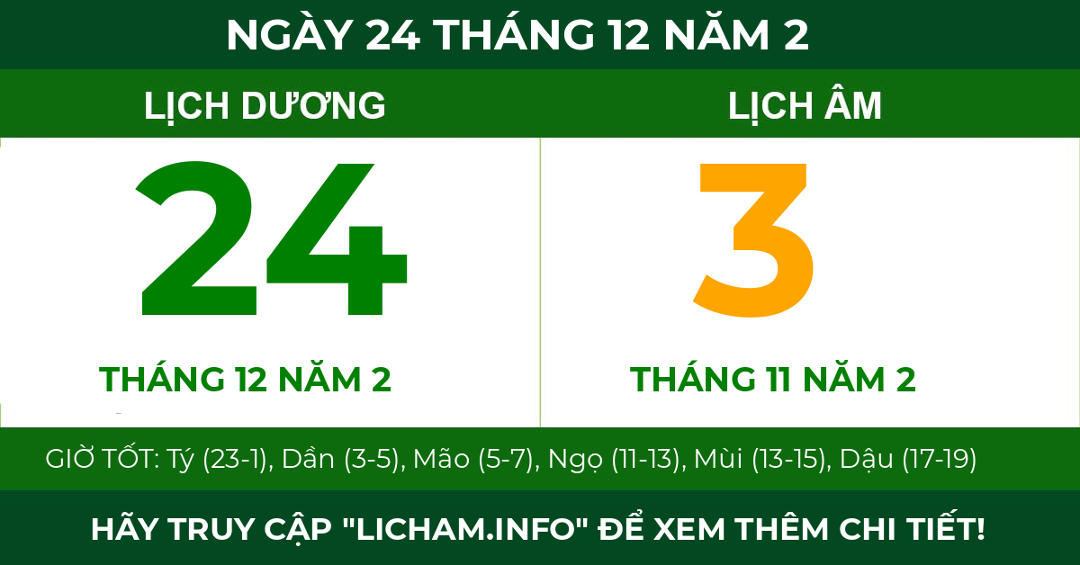 lịch âm ngày 24 tháng 12 năm 2