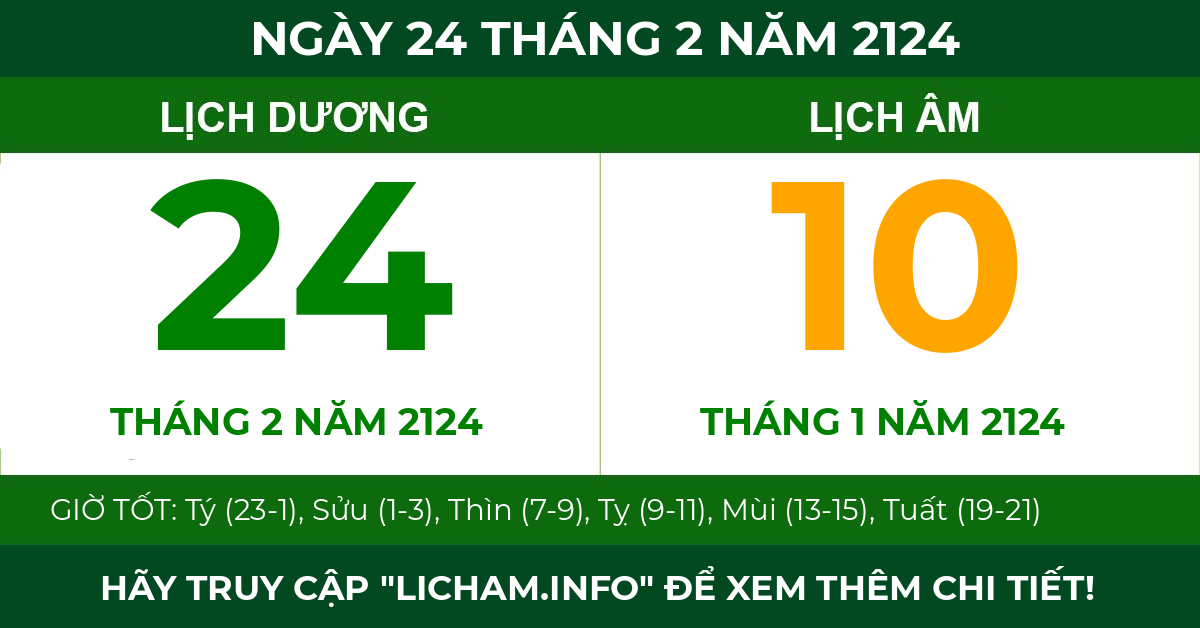 lịch âm ngày 24 tháng 2 năm 2124