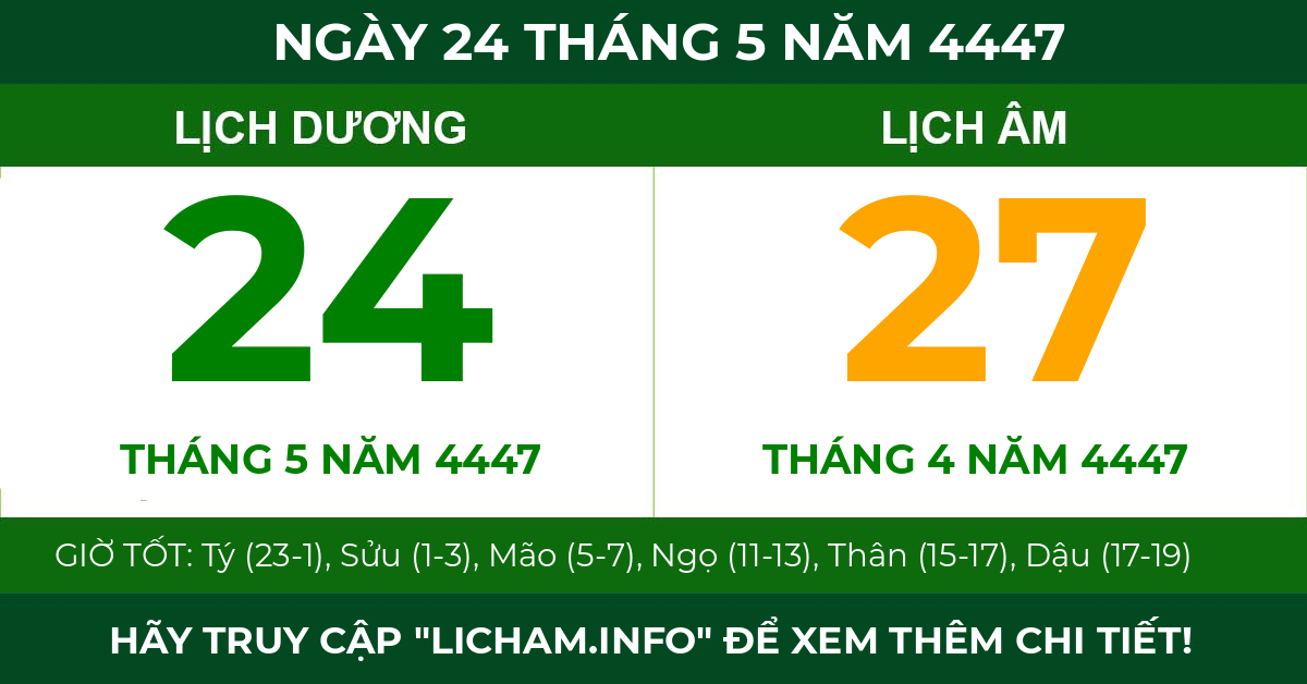 lịch âm ngày 24 tháng 5 năm 4447