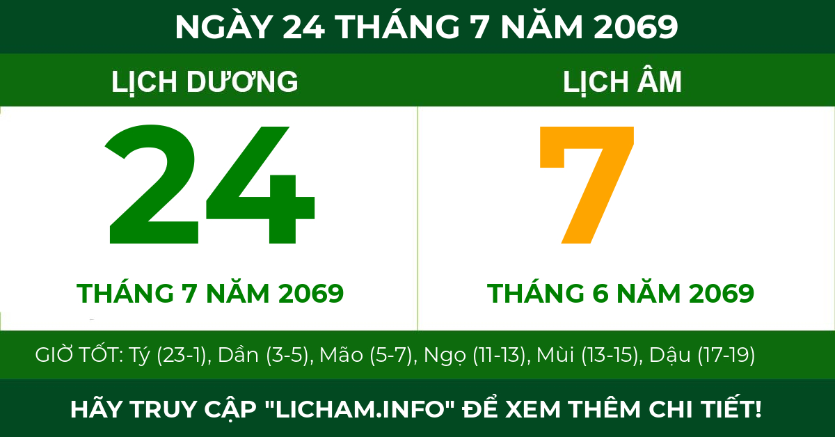 lịch âm ngày 24 tháng 7 năm 2069