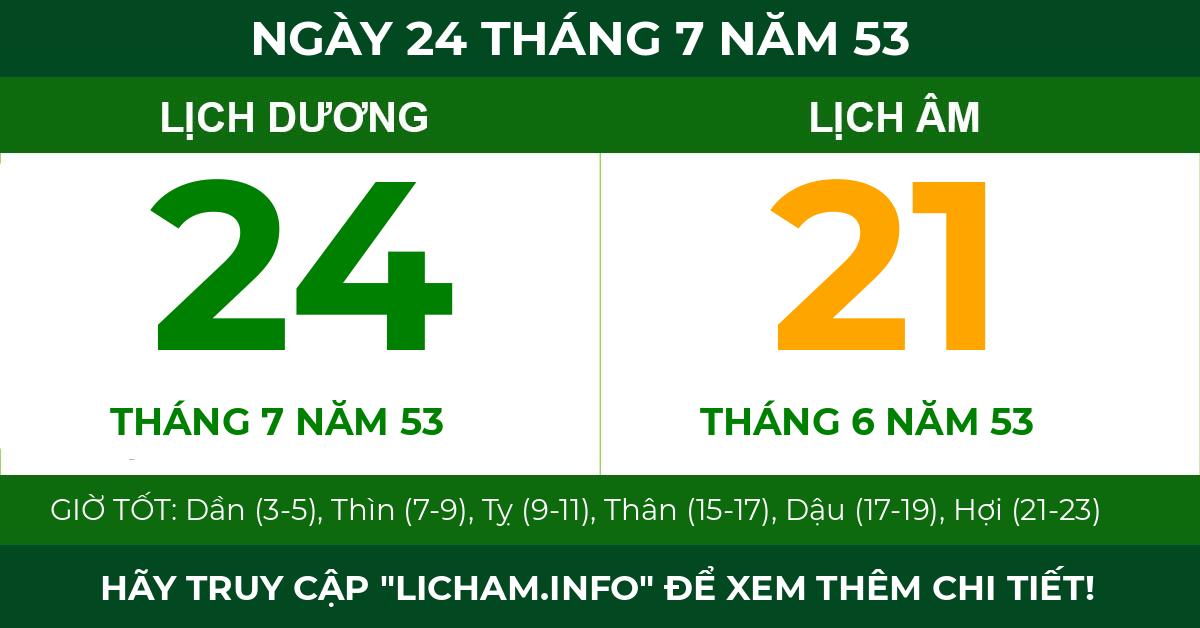 lịch âm ngày 24 tháng 7 năm 53