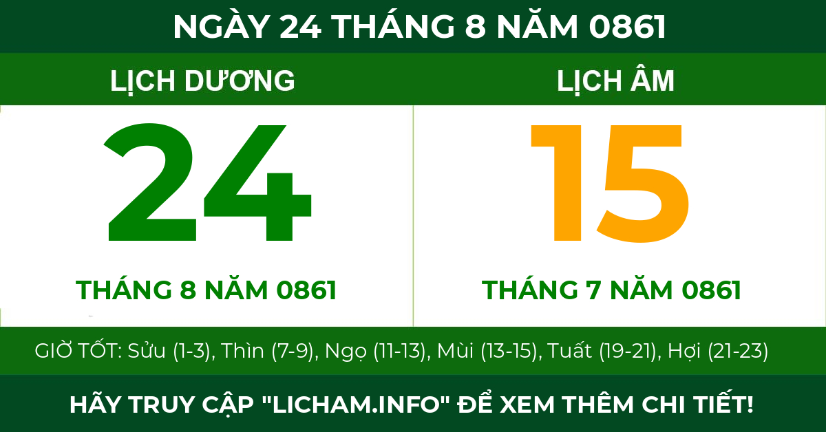 lịch âm ngày 24 tháng 8 năm 0861