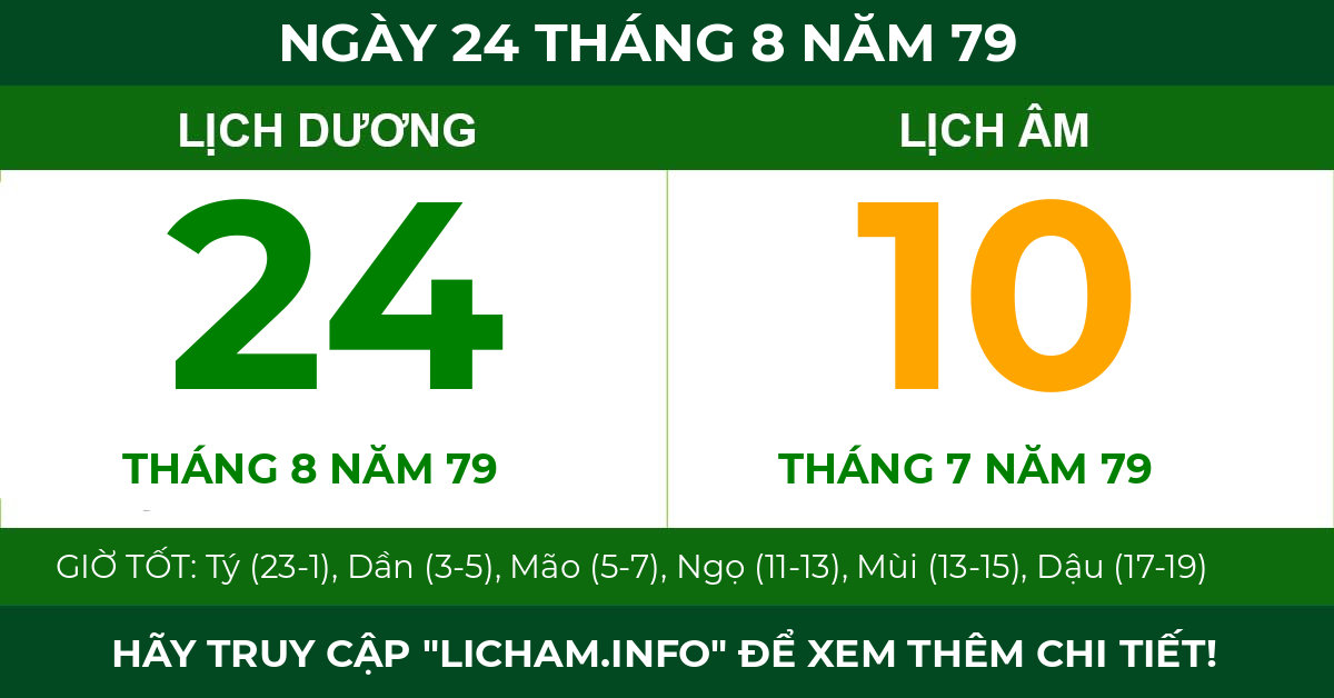 lịch âm ngày 24 tháng 8 năm 79