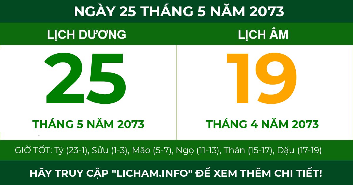 lịch âm ngày 25 tháng 5 năm 2073