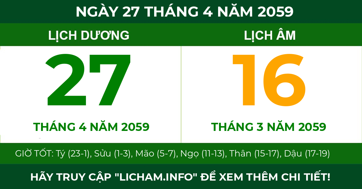 lịch âm ngày 27 tháng 4 năm 2059