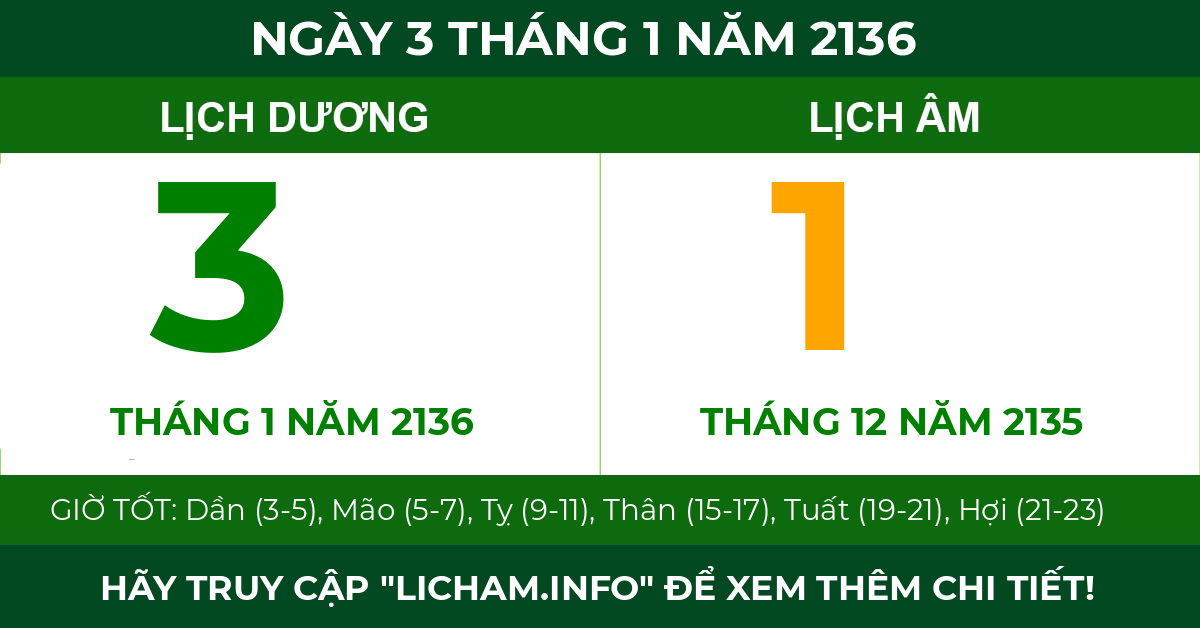 lịch âm ngày 3 tháng 1 năm 2136