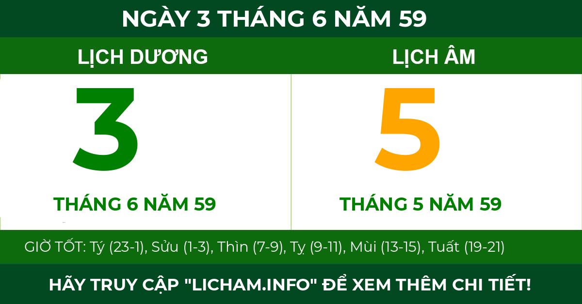 lịch âm ngày 3 tháng 6 năm 59