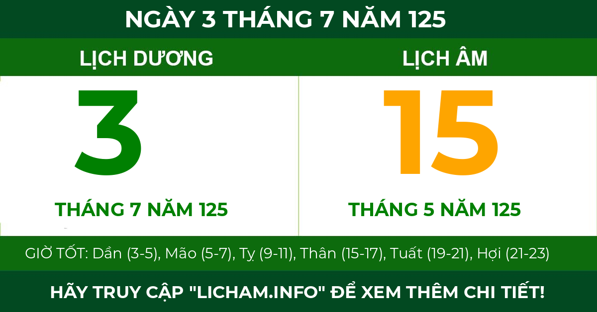 lịch âm ngày 3 tháng 7 năm 125