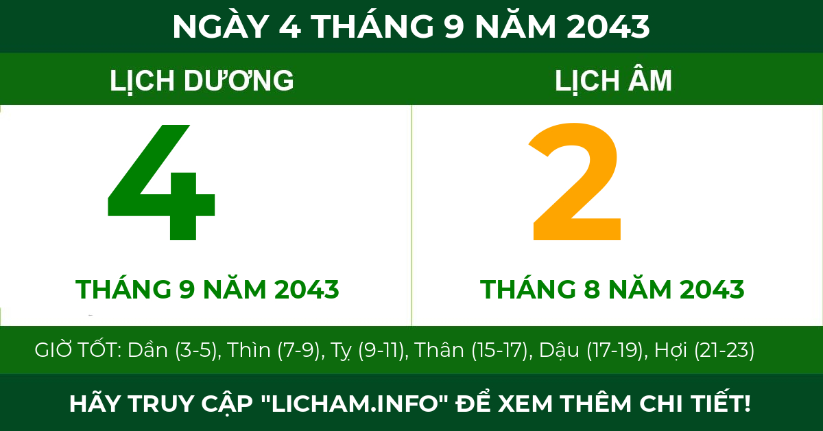lịch âm ngày 4 tháng 9 năm 2043