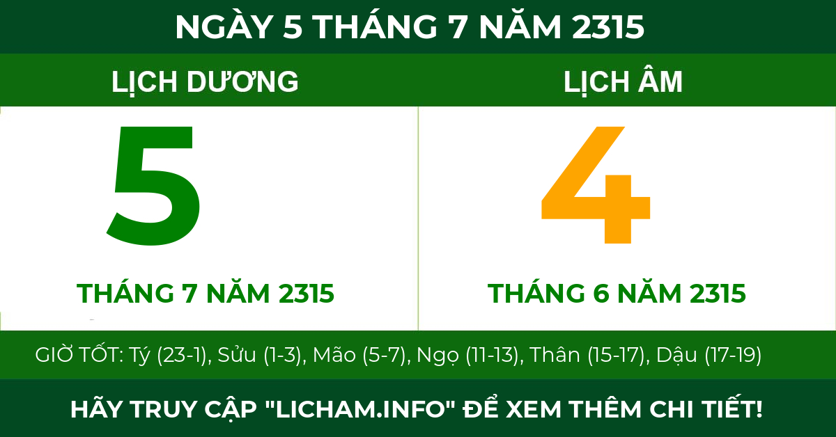 lịch âm ngày 5 tháng 7 năm 2315