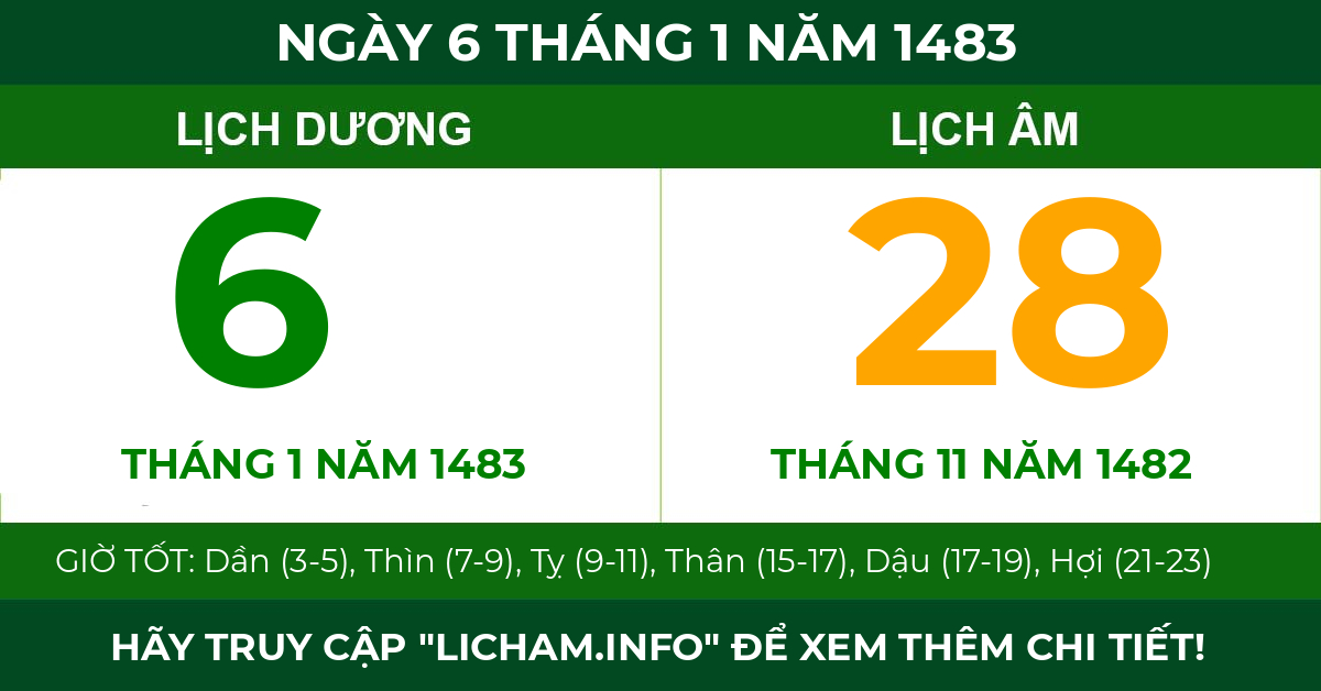lịch âm ngày 6 tháng 1 năm 1483