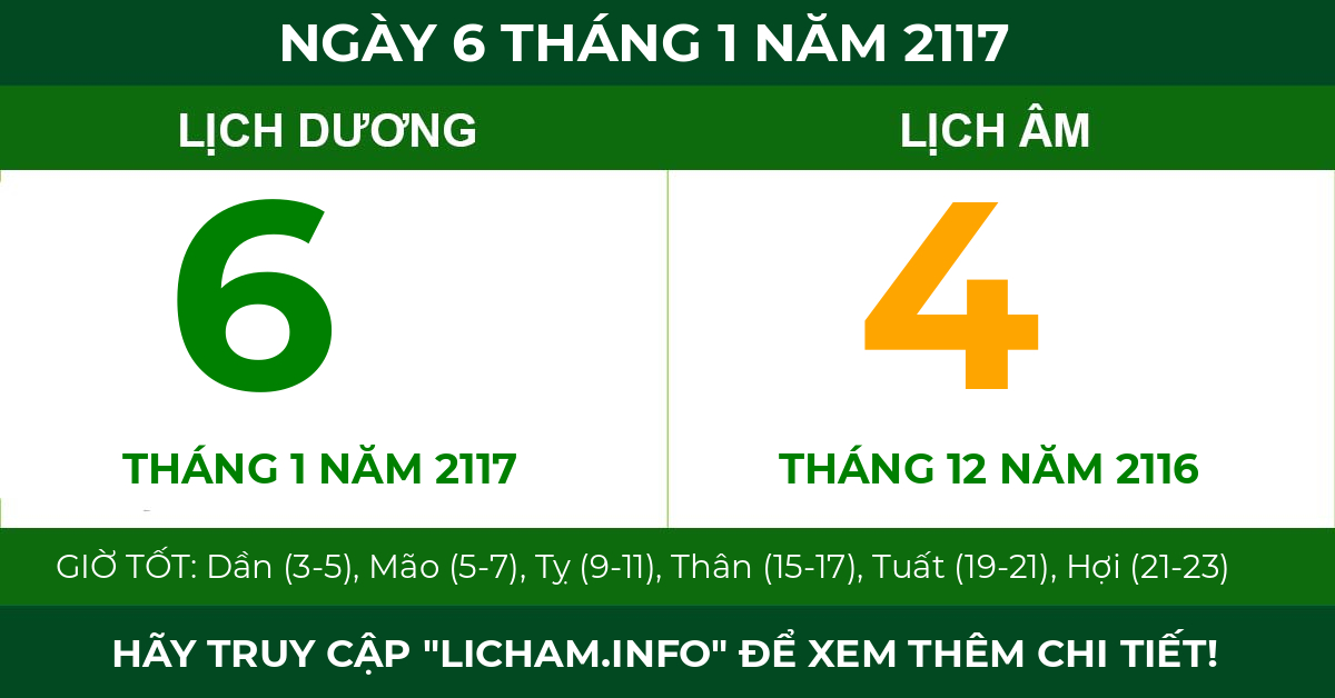 lịch âm ngày 6 tháng 1 năm 2117