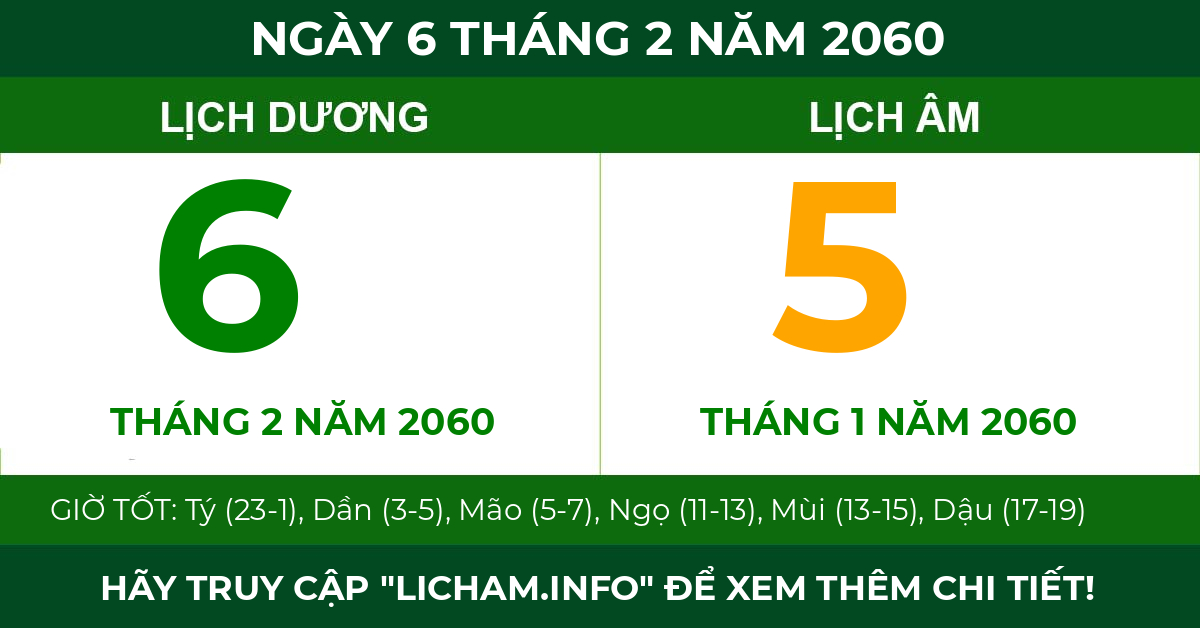 lịch âm ngày 6 tháng 2 năm 2060