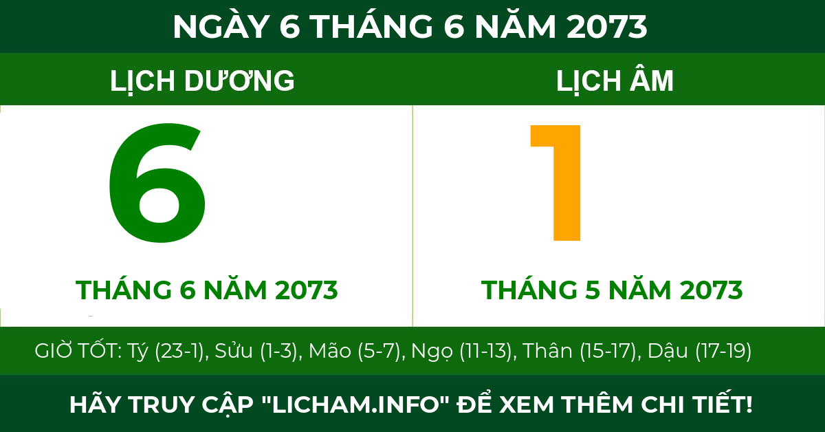 lịch âm ngày 6 tháng 6 năm 2073