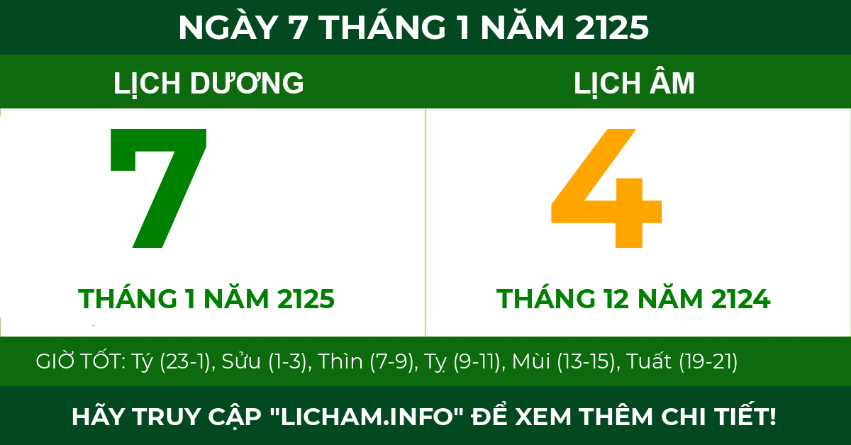 lịch âm ngày 7 tháng 1 năm 2125