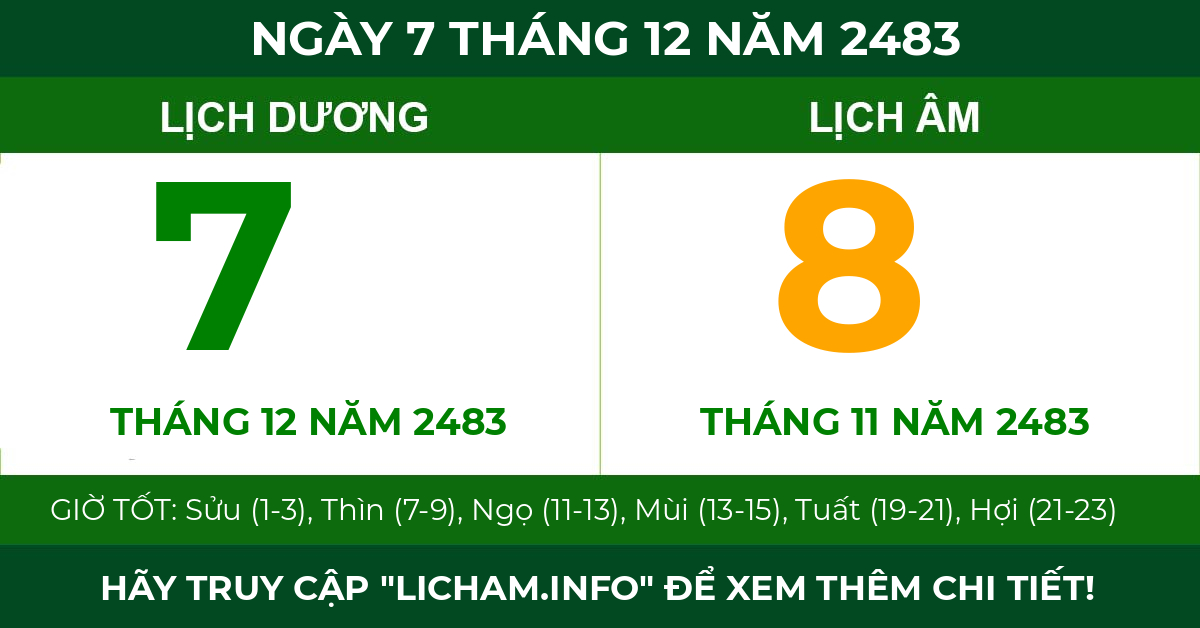 lịch âm ngày 7 tháng 12 năm 2483