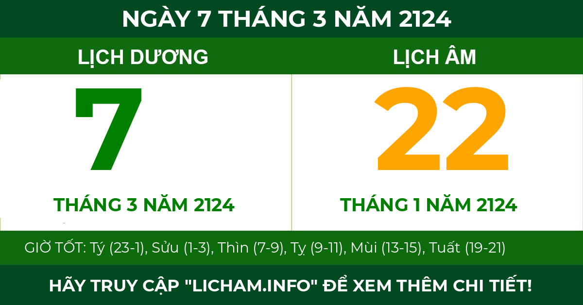 lịch âm ngày 7 tháng 3 năm 2124
