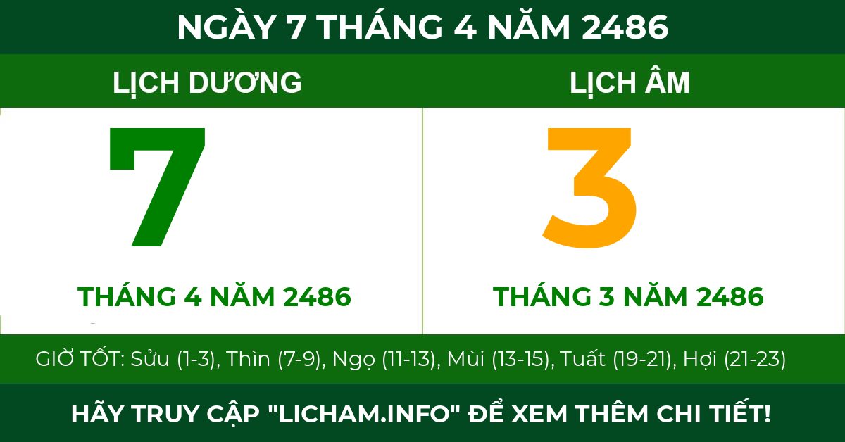 lịch âm ngày 7 tháng 4 năm 2486